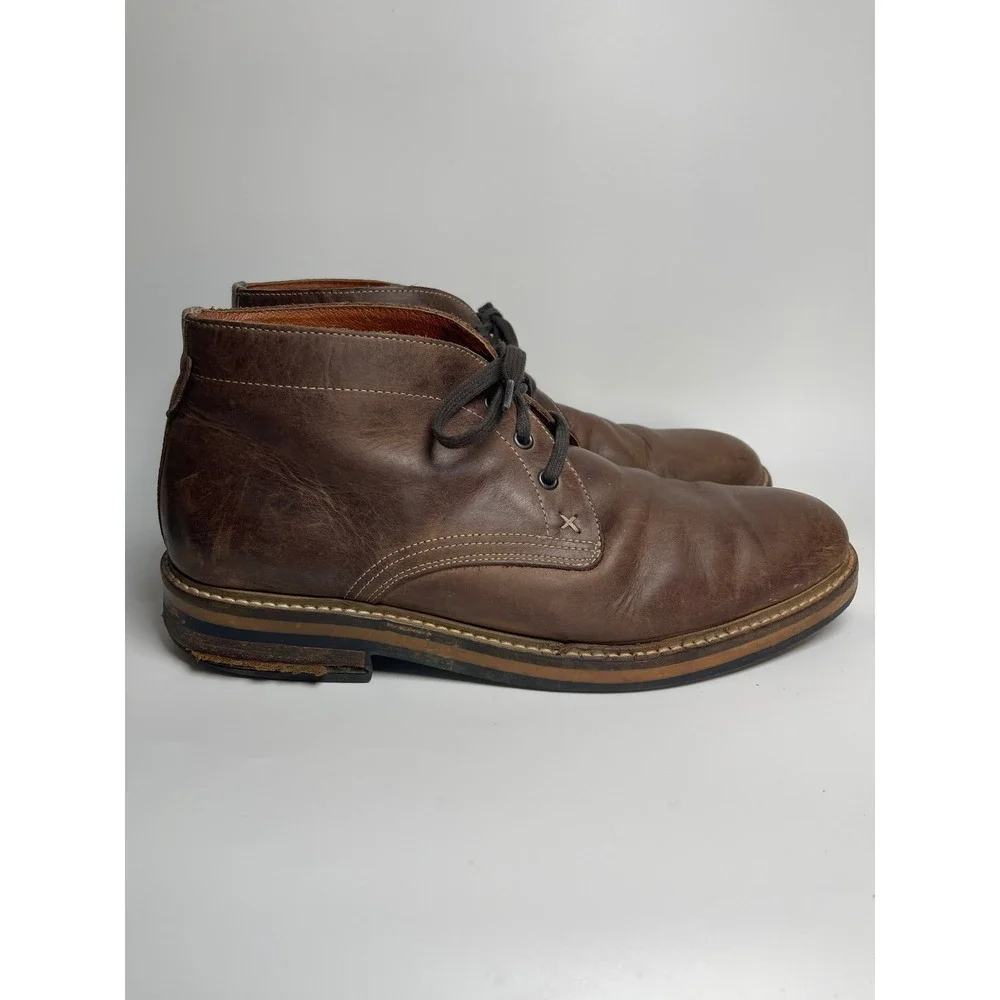 Wolverine 1883 Mens Brown Leather Chukka Boots Lace Up Ankle Size 9.5